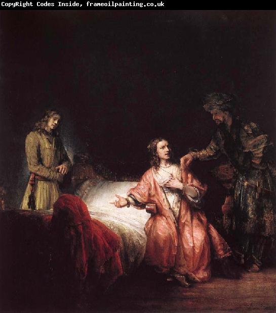 Rembrandt Harmensz Van Rijn Joseph is accused of Potifars wife